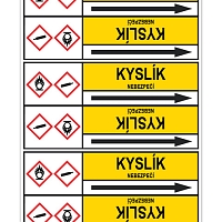 Značení potrubí, kyslík